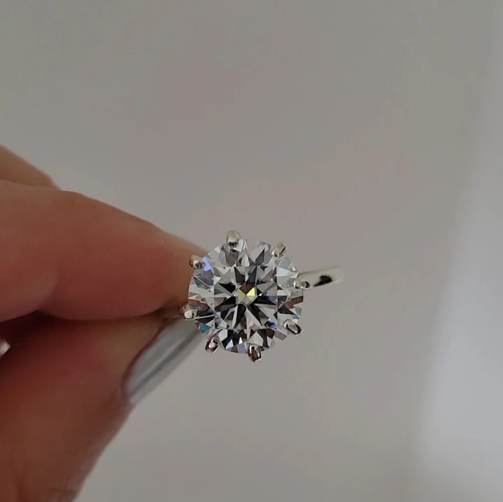 New 5ct Certified Moissanite Ring - Picture 7 of 12